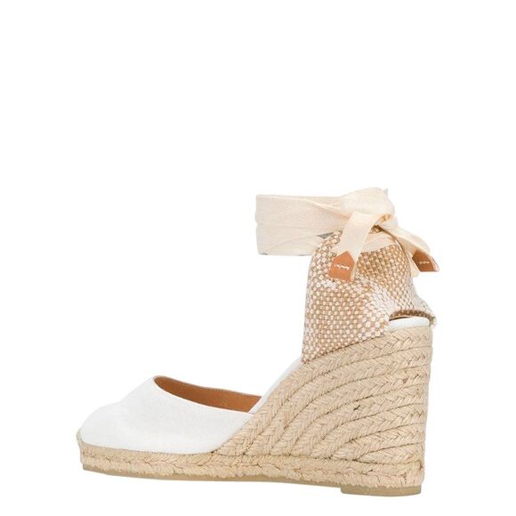 Castaner Women 'Carina' White And Beige Canvas Closed-Toe Espadrilles Woman - Picture 3 of 3